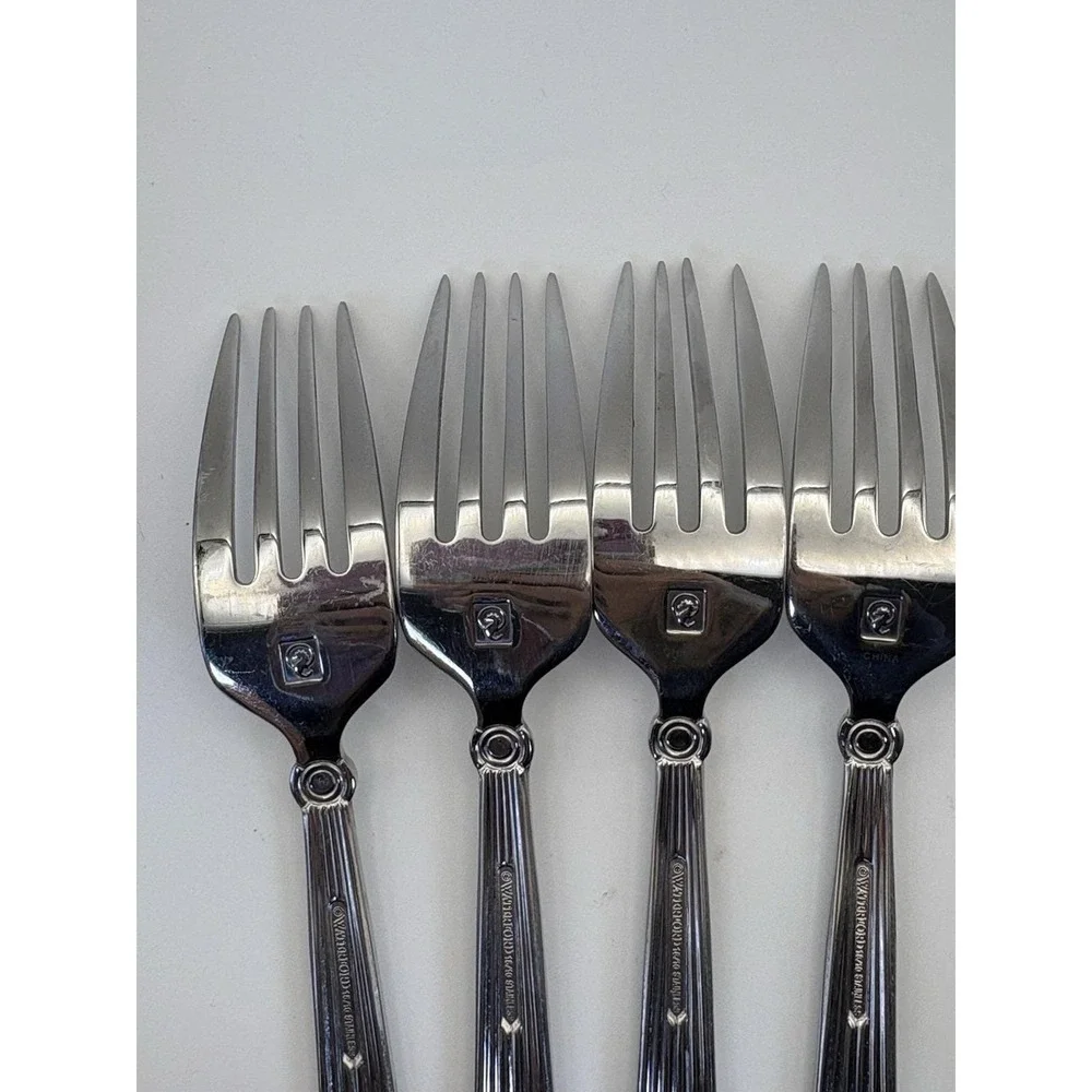 Waterford Carleton Stainless Salad Forks Set of 4 18/10 China